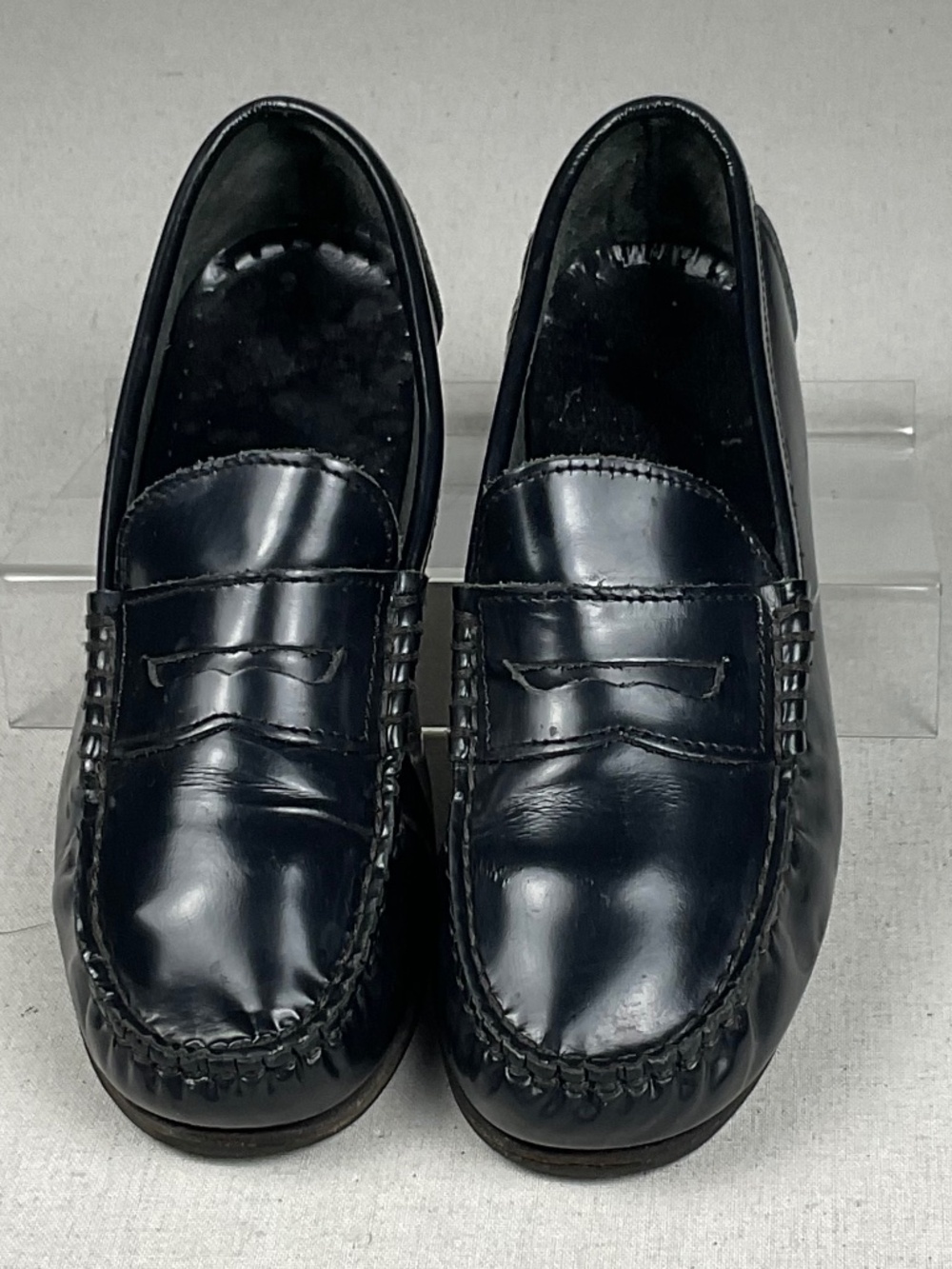 Start-rite Girls Navy Leather Penny Loafers Size UK 2.5 / US 3.5 School Shoes
